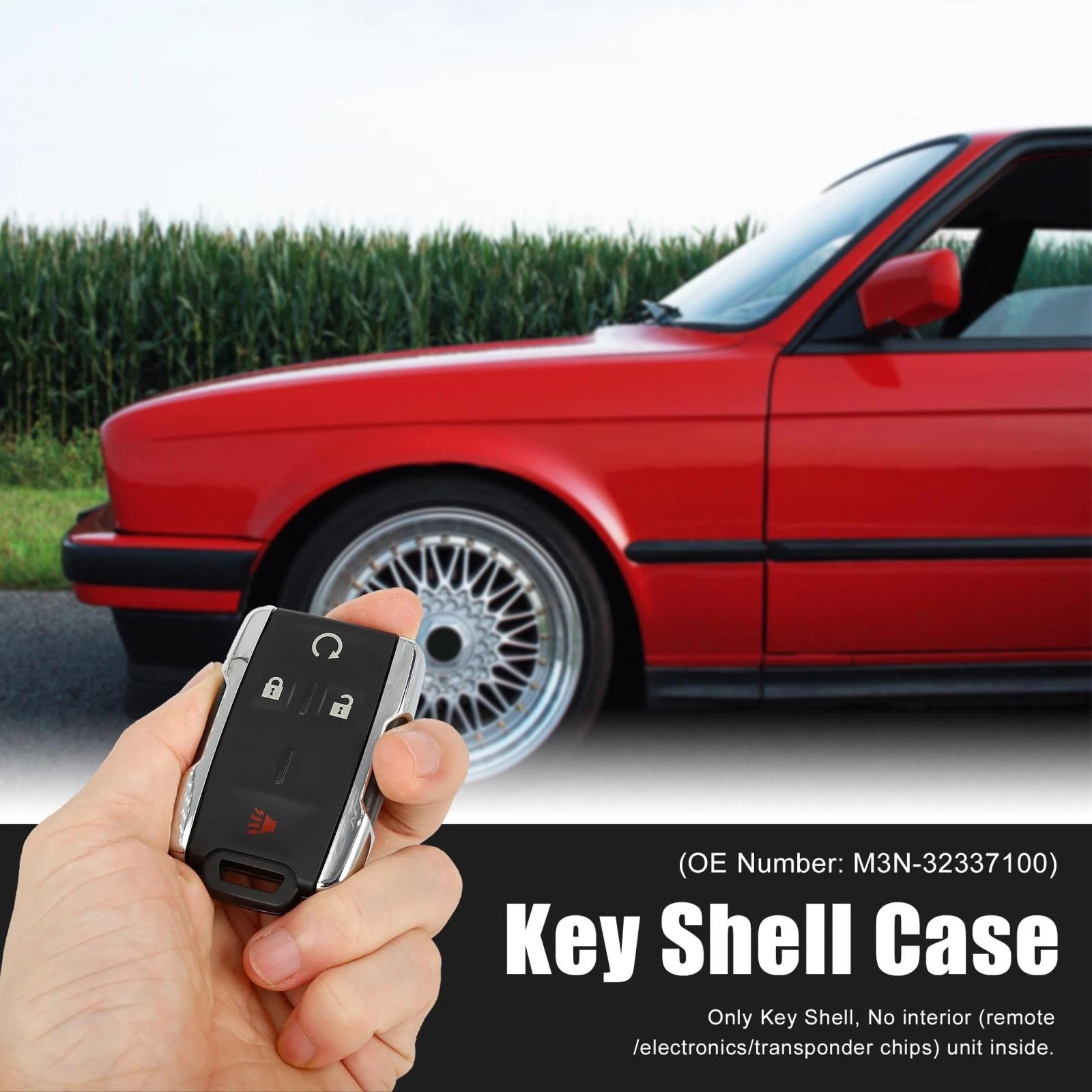 Car Key Fob Shell Case Replacement for Chevy Colorado Silverado (2008–2023)