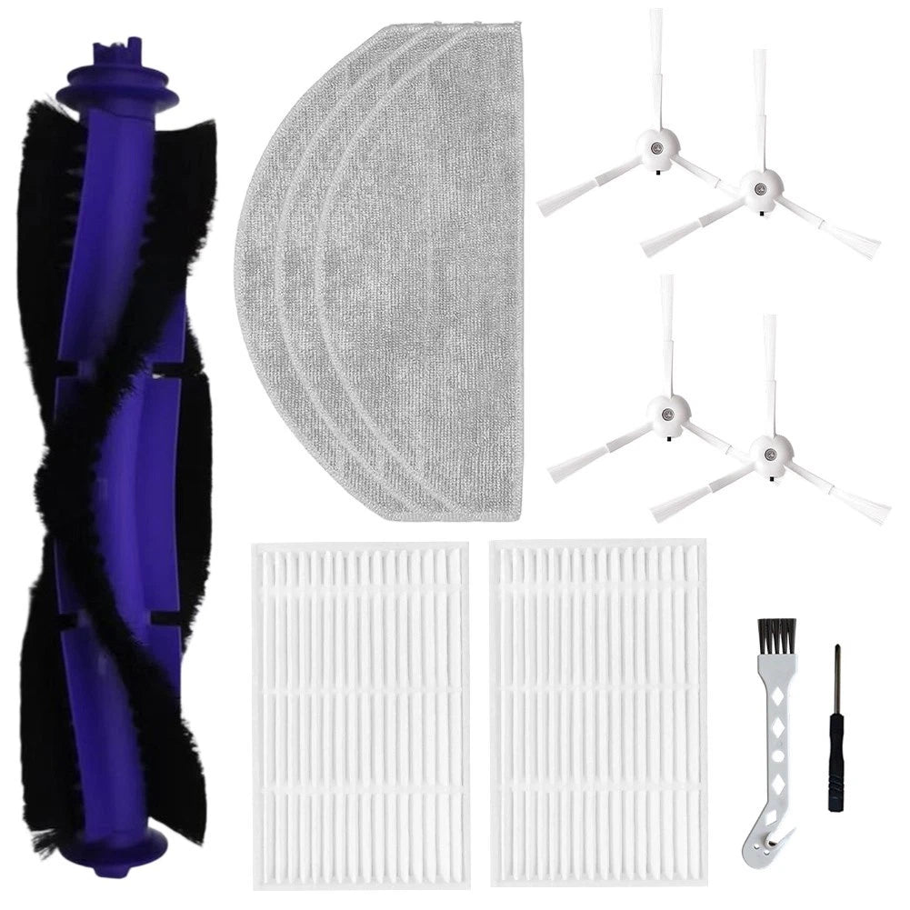 Set of 4 Brushes and Mop Cloths for Narwal Freo S Robot Vacuum Cleaner