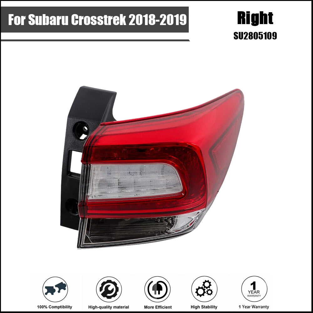 Halogen Tail Light Assembly for Subaru Crosstrek (2018–2019) RH Rear