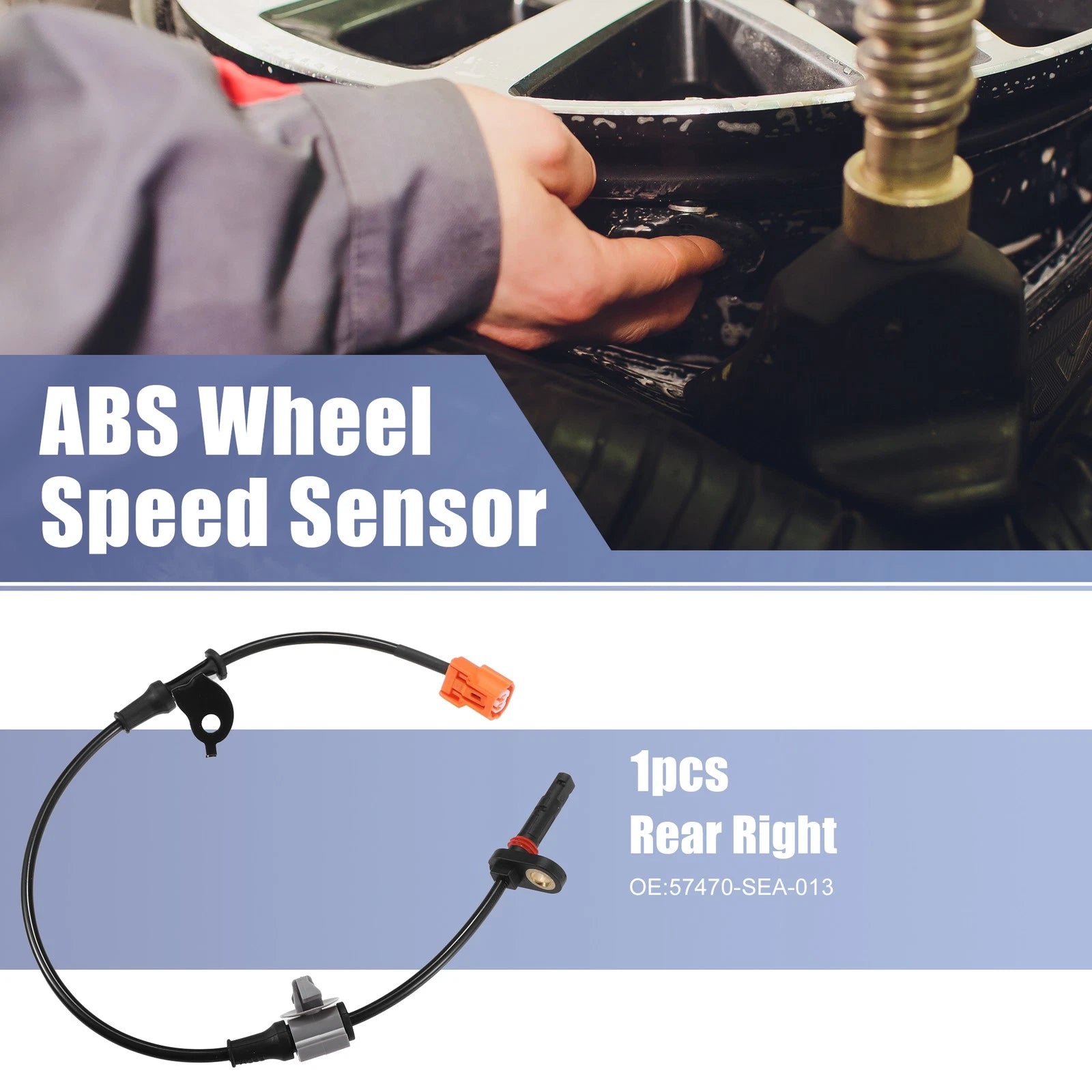 Rear Right ABS Wheel Speed Sensor Replacement for Honda Accord (2008–2017)