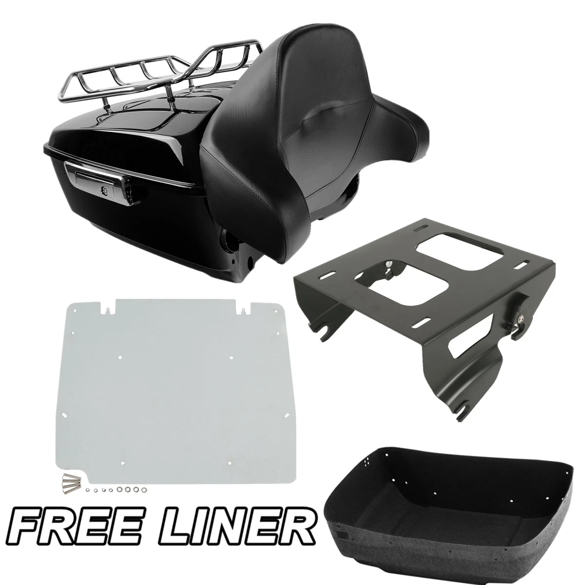 Trunk Backrest Solo Mount Plate for Harley Touring (2014–2025)