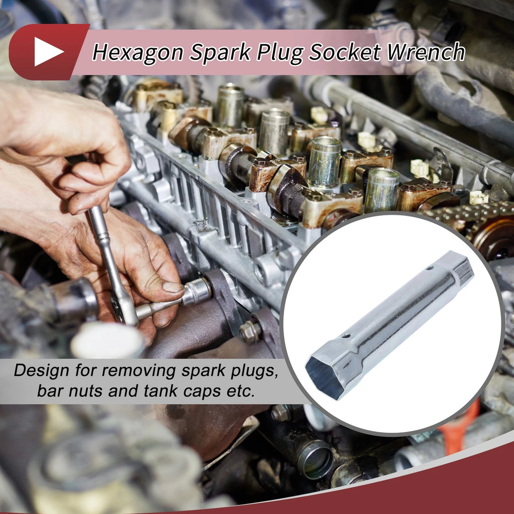 34mm 40mm Hexagon Spark Plug Socket Wrench for Universal Vehicles