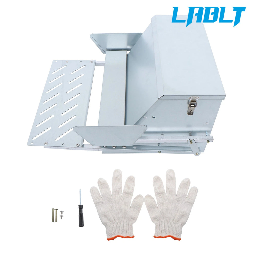 Automatic Chicken Feeder for Poultry (20 lb, Galvanized Steel)