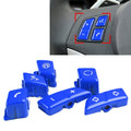 6pcs Steering Wheel Switch Button Cover for BMW M3 E90 E92 E93