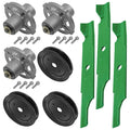 Deck Spindles with Pulleys and Blades for Simplicity Champion 52 (1998–2007)