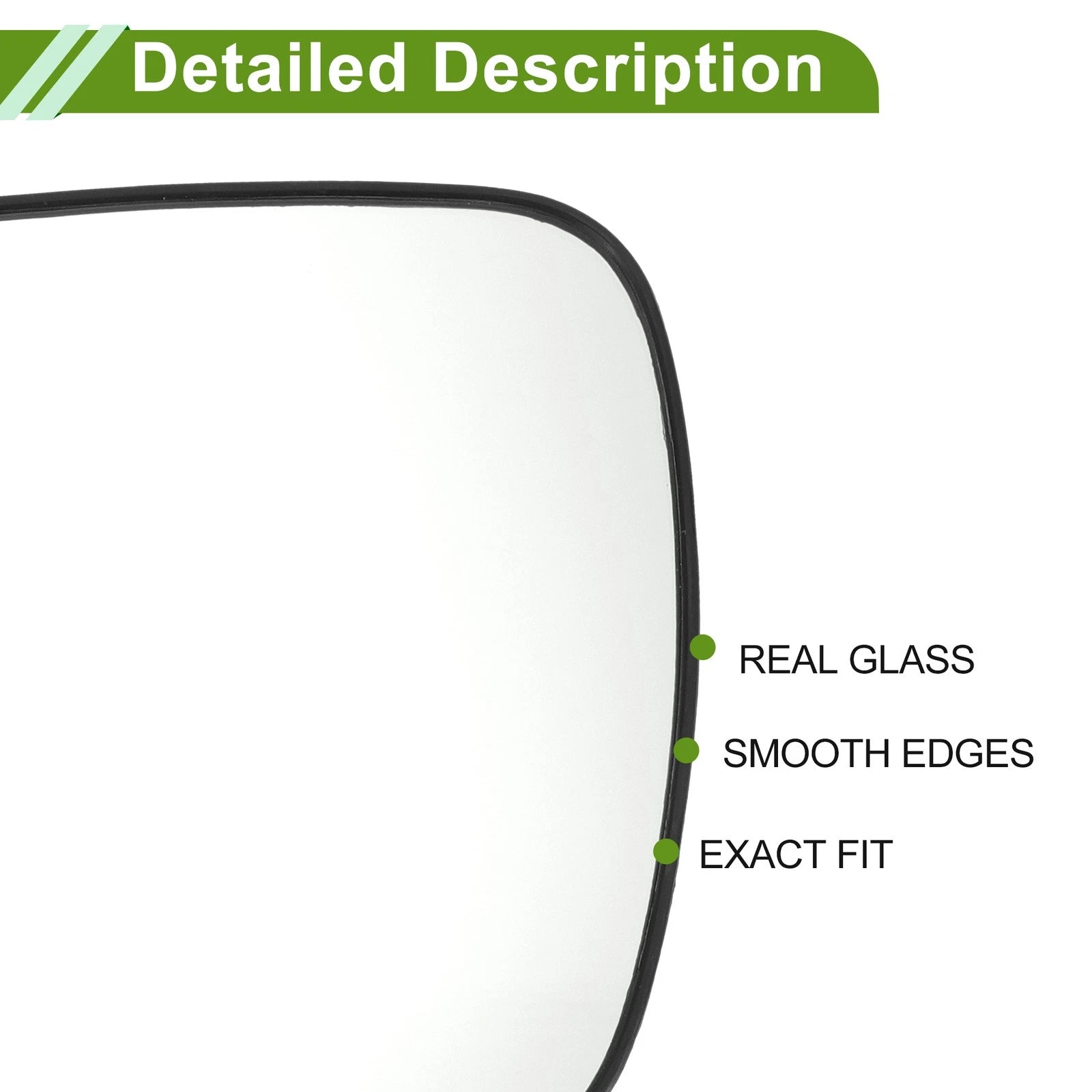 Non Heated Left Side Mirror Glass Replacement for Hyundai i30 GD (2012–2017)