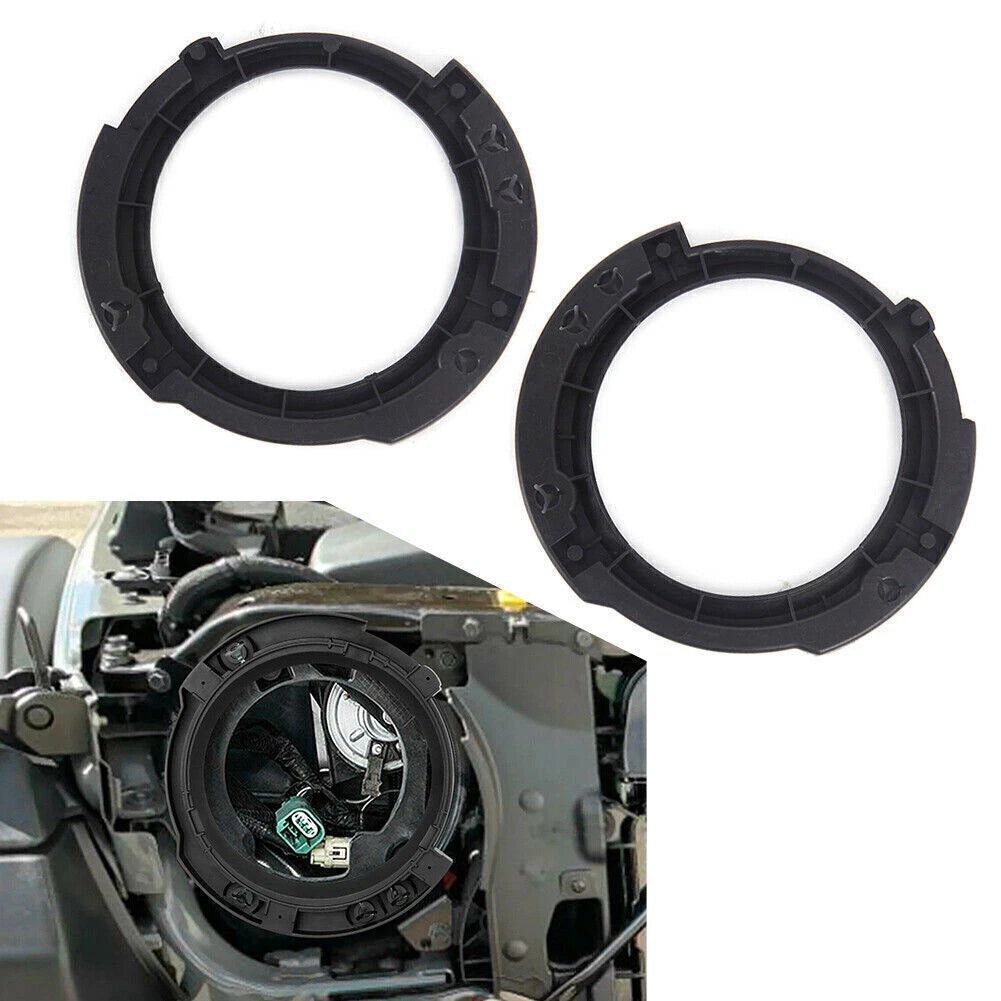 2X LED Headlight Bezel Mounting Ring Bracket for Jeep Wrangler JK (2007–2017)