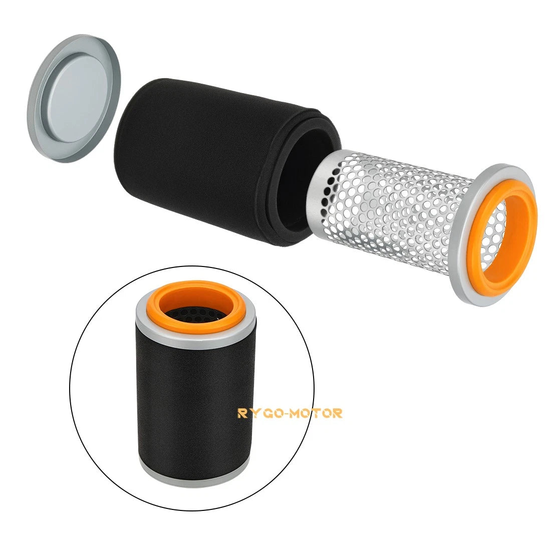 Air Filter & Cage Guide Kit for Yamaha Grizzly 350 400 450 Bruin 350 Kodiak 400 (2000–2006)