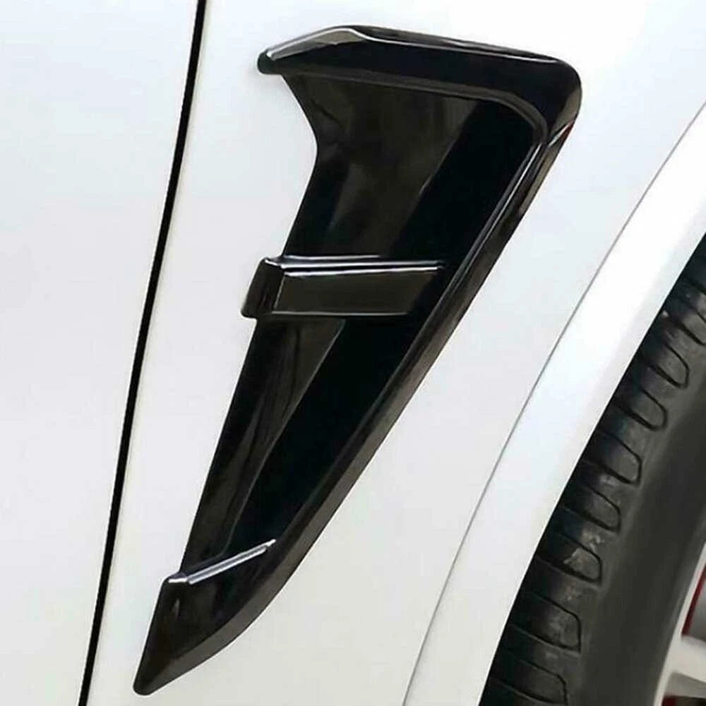 Bright Black Side Fender Air Vent Outlet Cover for BMW X3 X4 (2018–2022)