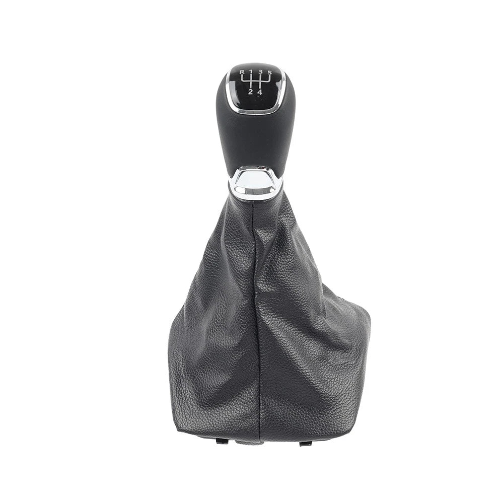 Manual Gear Shift Knob with Boot Cover for Skoda Octavia A5 A6 (2004–2012)