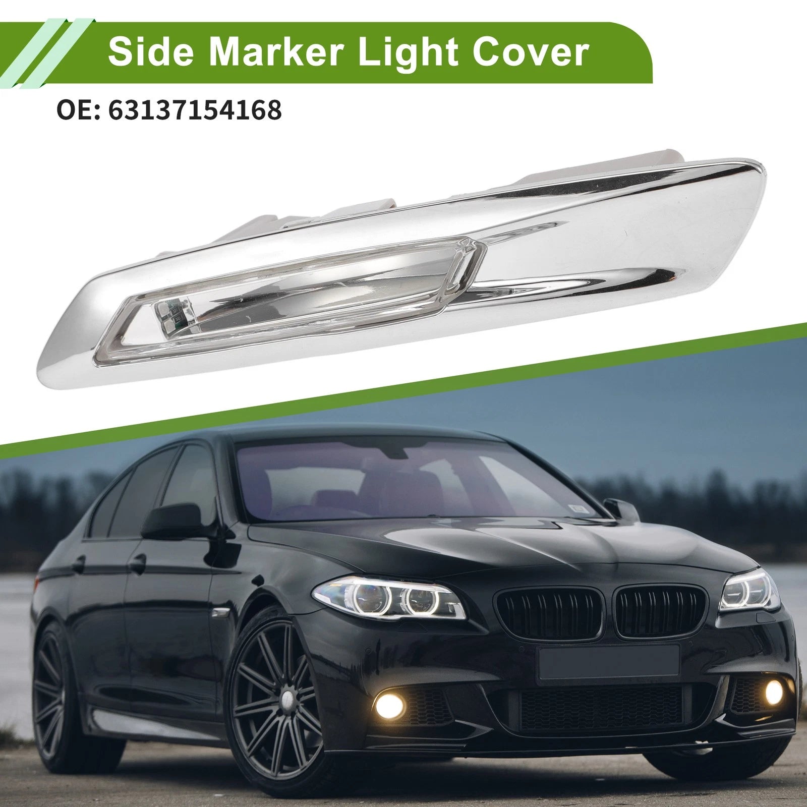 Right Side Marker Light Cover Replacement for BMW 535i (2011–2013)