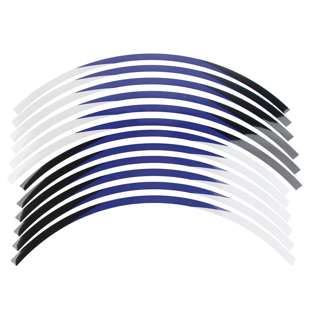 Wheel Edge Strip Tape Decals for Kawasaki KX 450 (2020–2021) Blue