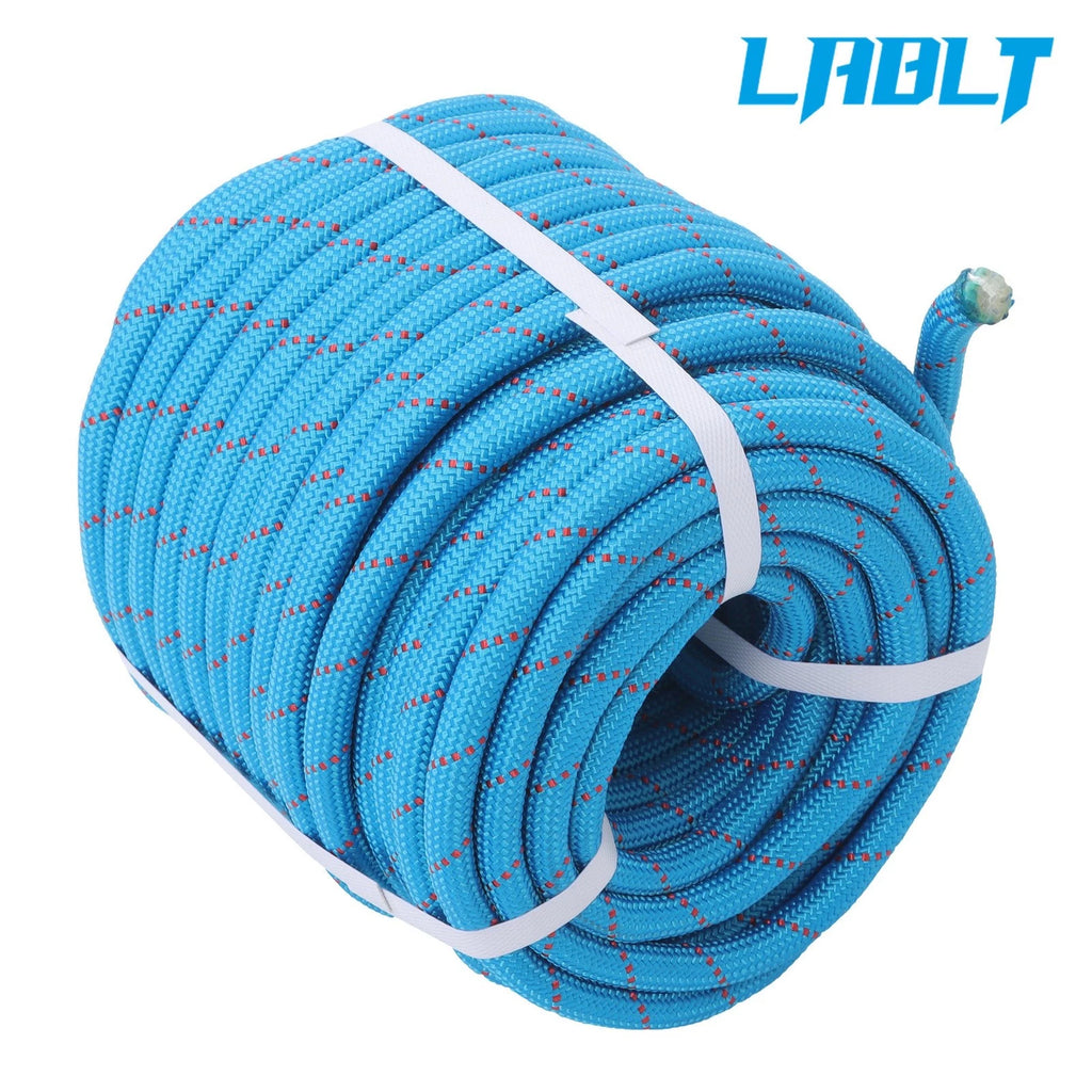 1/2 In Blue Braided Polyester Rigging Rope 8400lbs for Arborist (125 Ft)