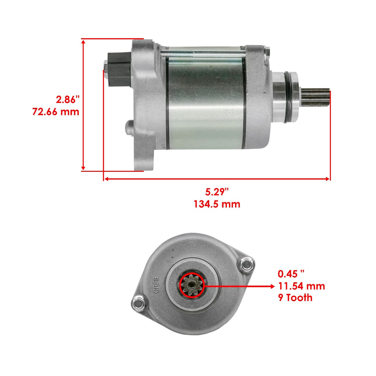 Starter Motor Replacement for Honda CRF450RWE (2019–2026)