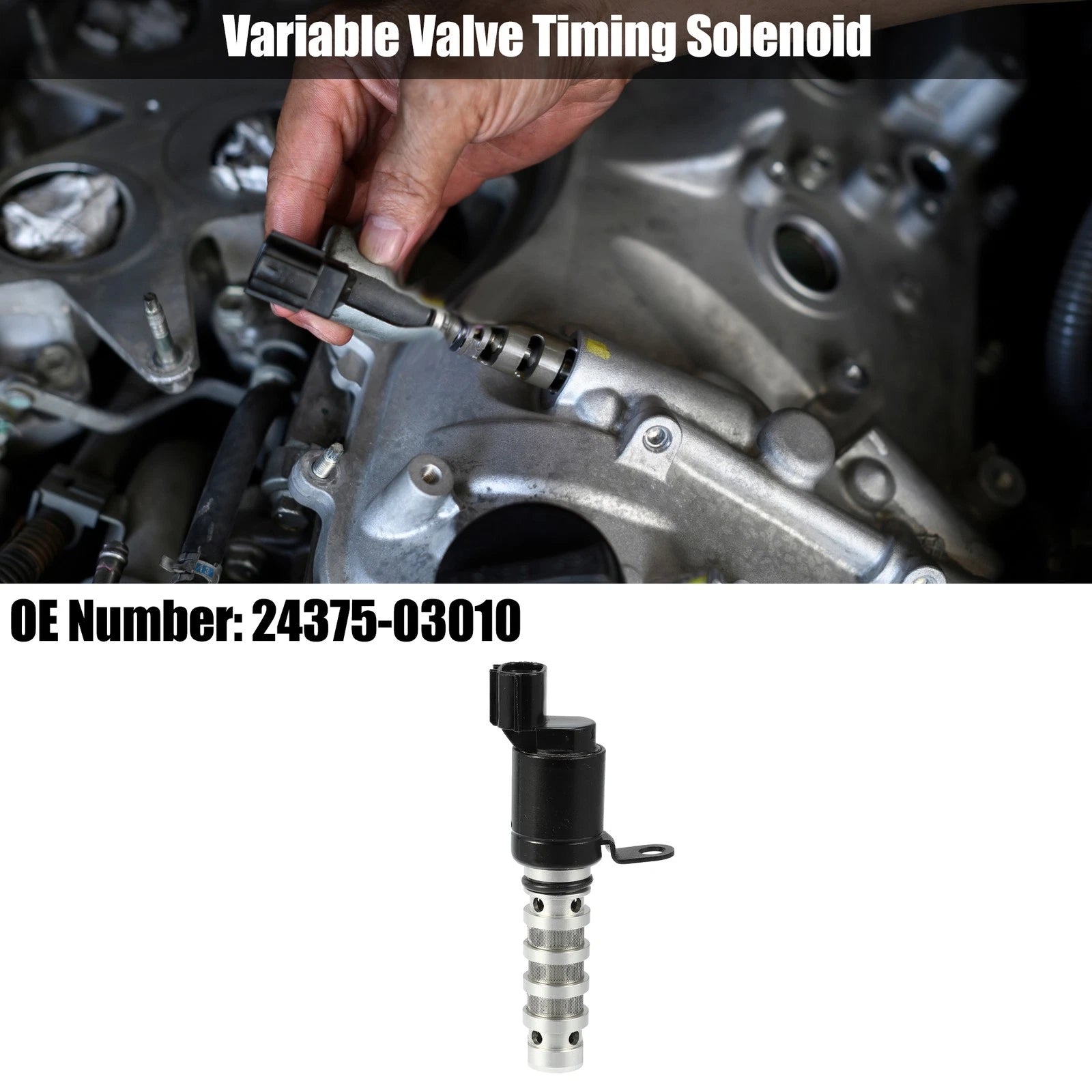 Variable Timing Oil Control Valve Solenoid for Hyundai Kia (2006–2016)