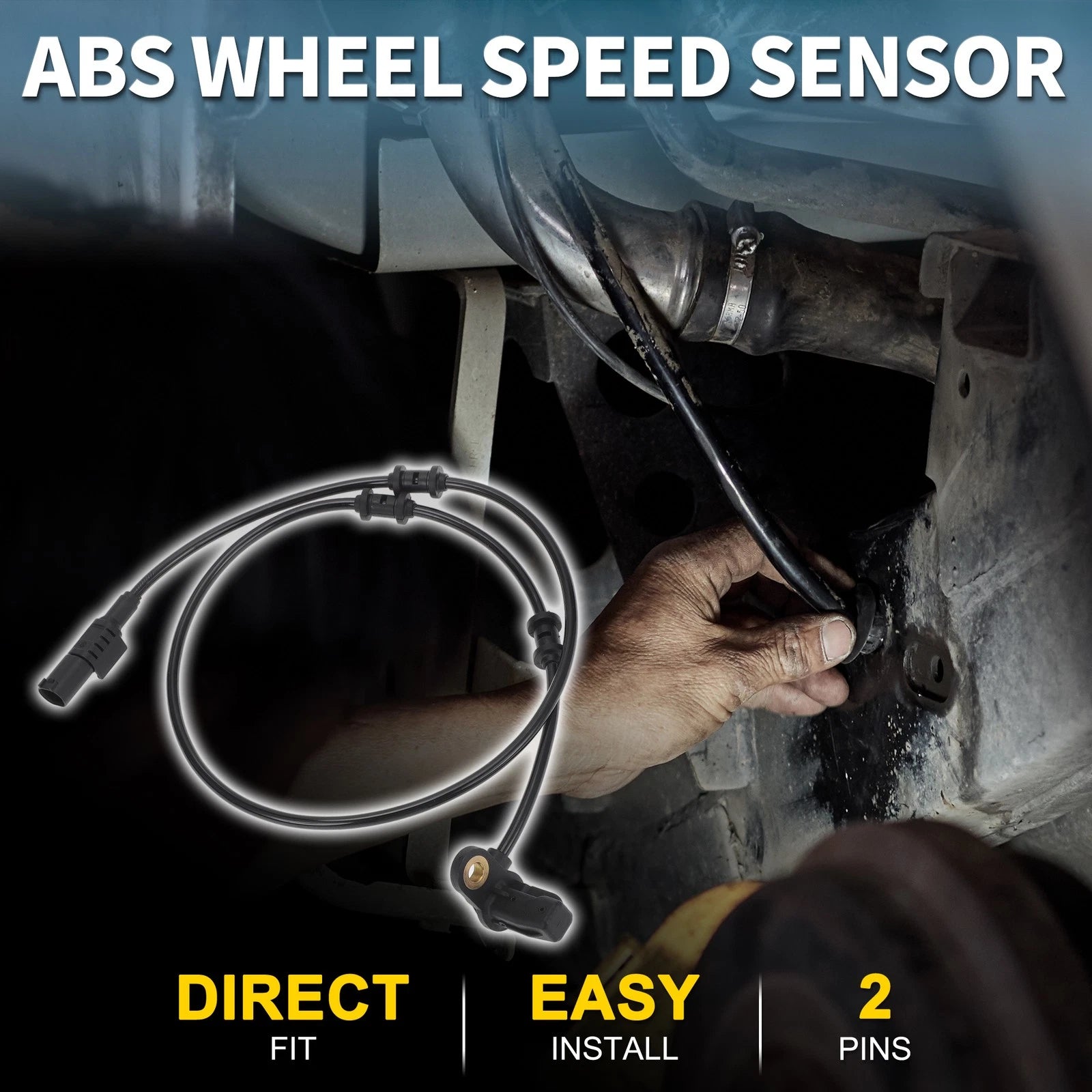 Front Right ABS Wheel Speed Sensor Replacement for Mercedes-Benz ML 500 (2002–2005)