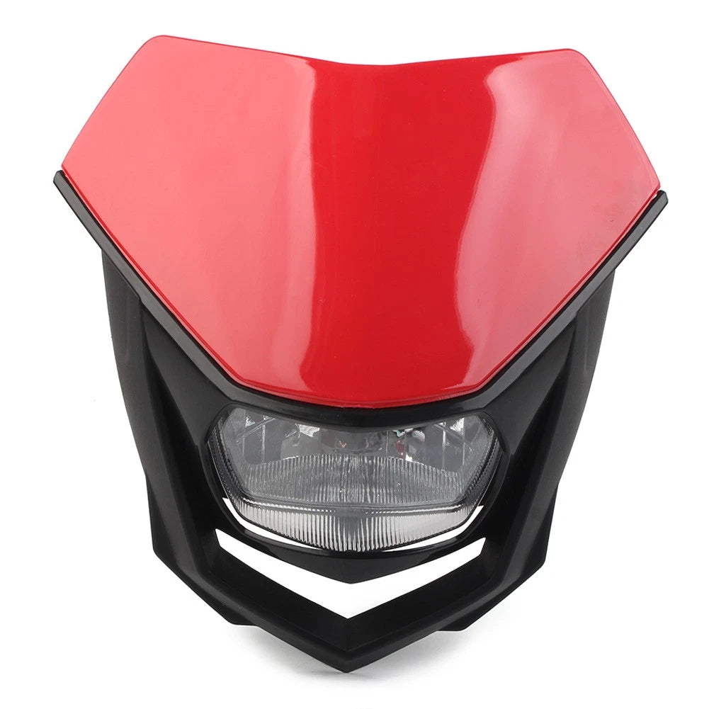 Universal Headlight Fairing for Supermoto Dirt Bike (Red)