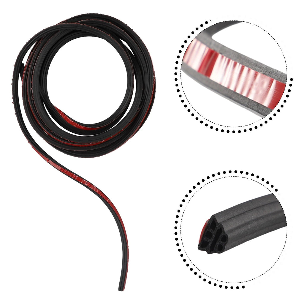 Rubber 3-Layer Door Seal Strips for Car (5M)