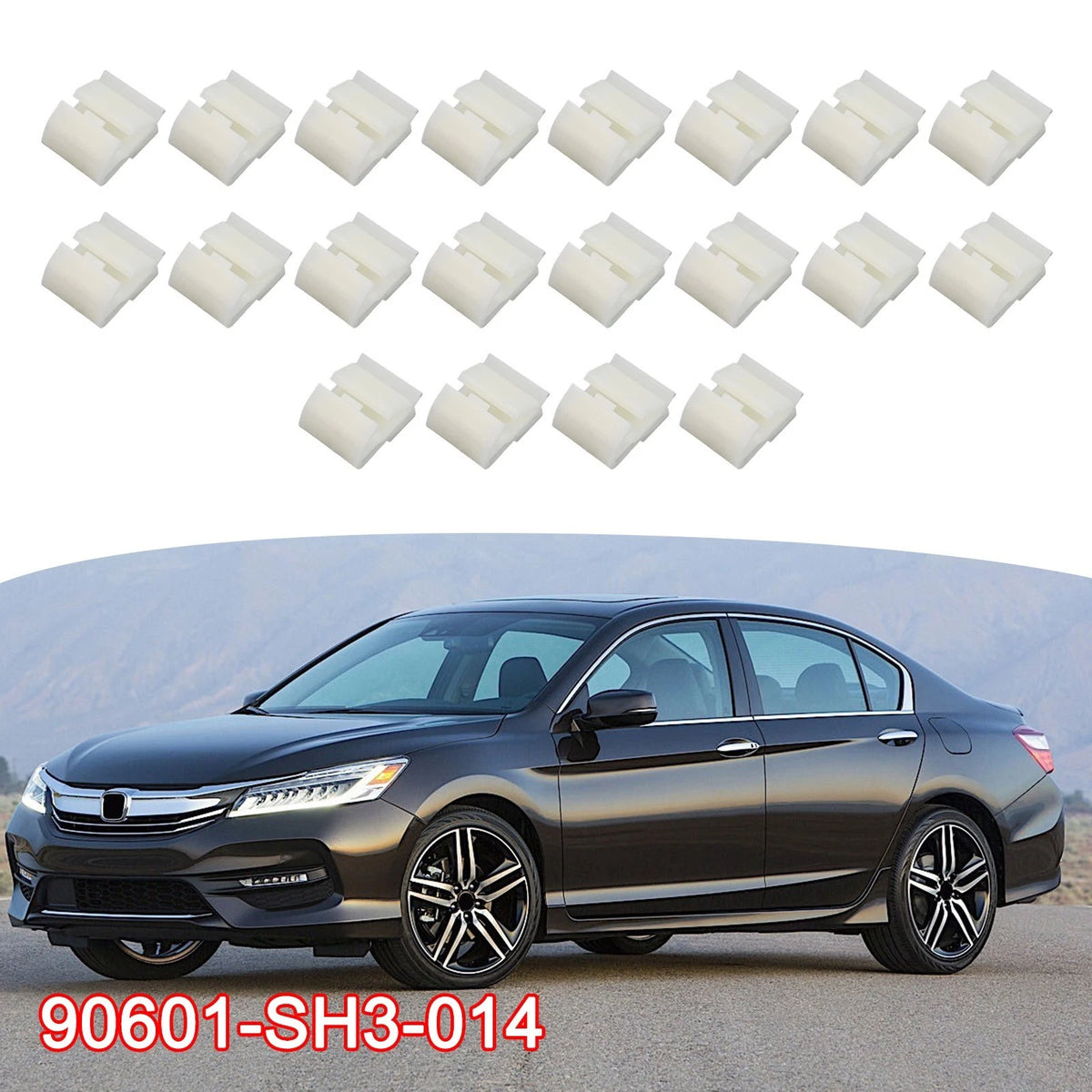 20Pcs Front Door Belt Clip Fasteners for Honda Civic (2006–2011)