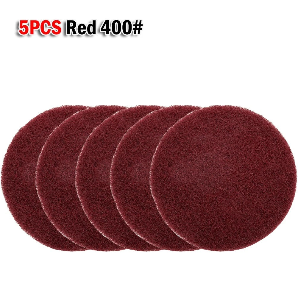 5pcs Scouring Pads for Industrial Cleaning (4 Inch)