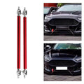 Adjustable Front Bumper Lip Splitter Strut Rod Tie Support Bar Fit 15cm red
