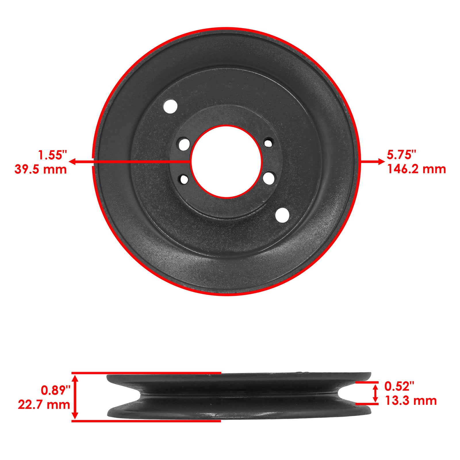 Deck Spindle Assembly with Pulley Replacement for Scag SSZ-16 (2017–2018)