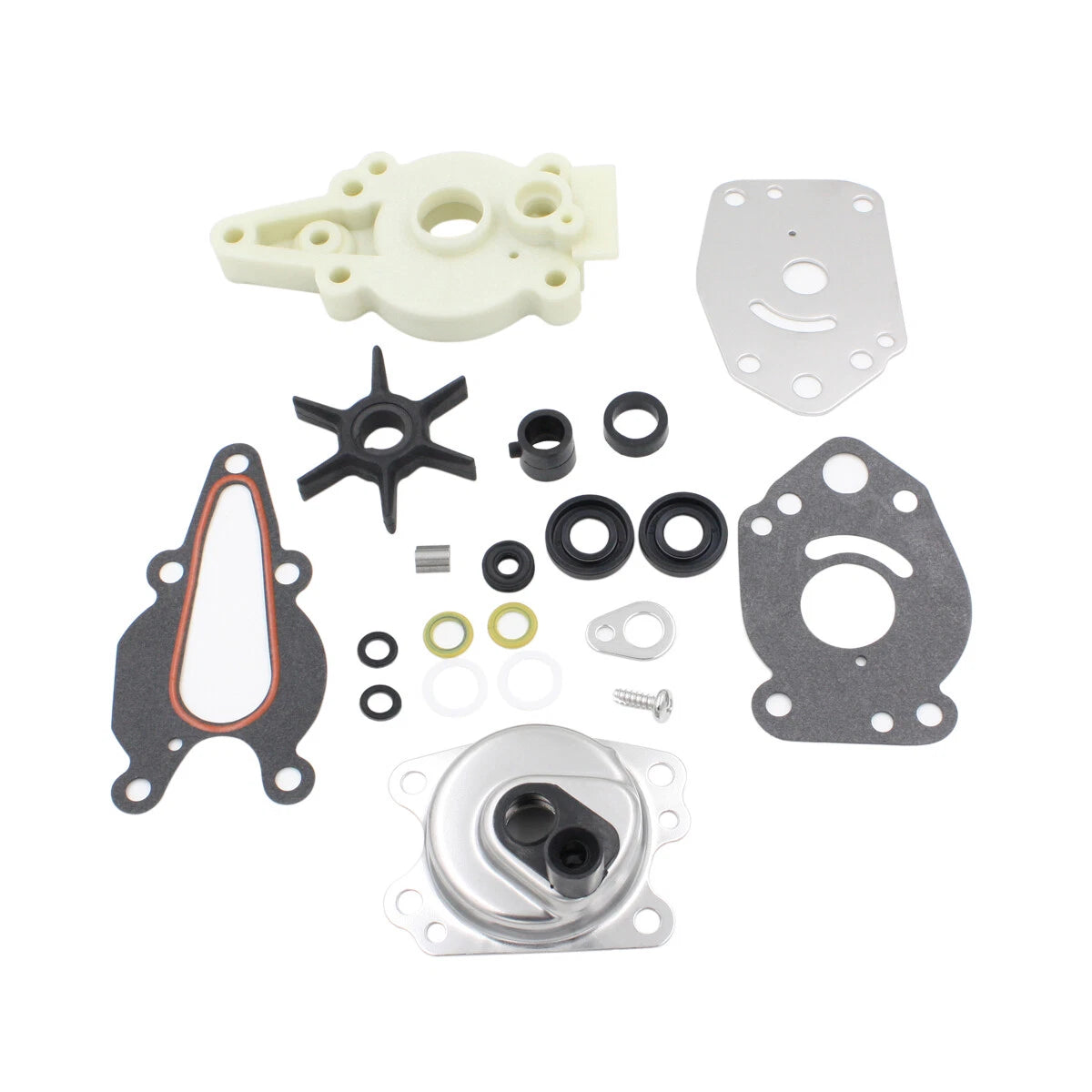 Water Pump Impeller Kit for Mercury Mariner 6-15 hp 2 Stroke (N/A) 46-42089A5