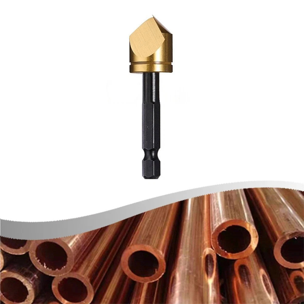 Chamfer Drill Bit 14 Inch Hex Shank for Wood Metal Sheet Deburring