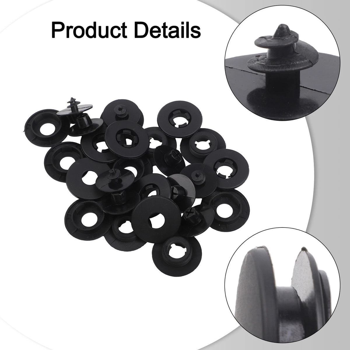 Set of 15 Car Floor Mat Clips for Secure Fit