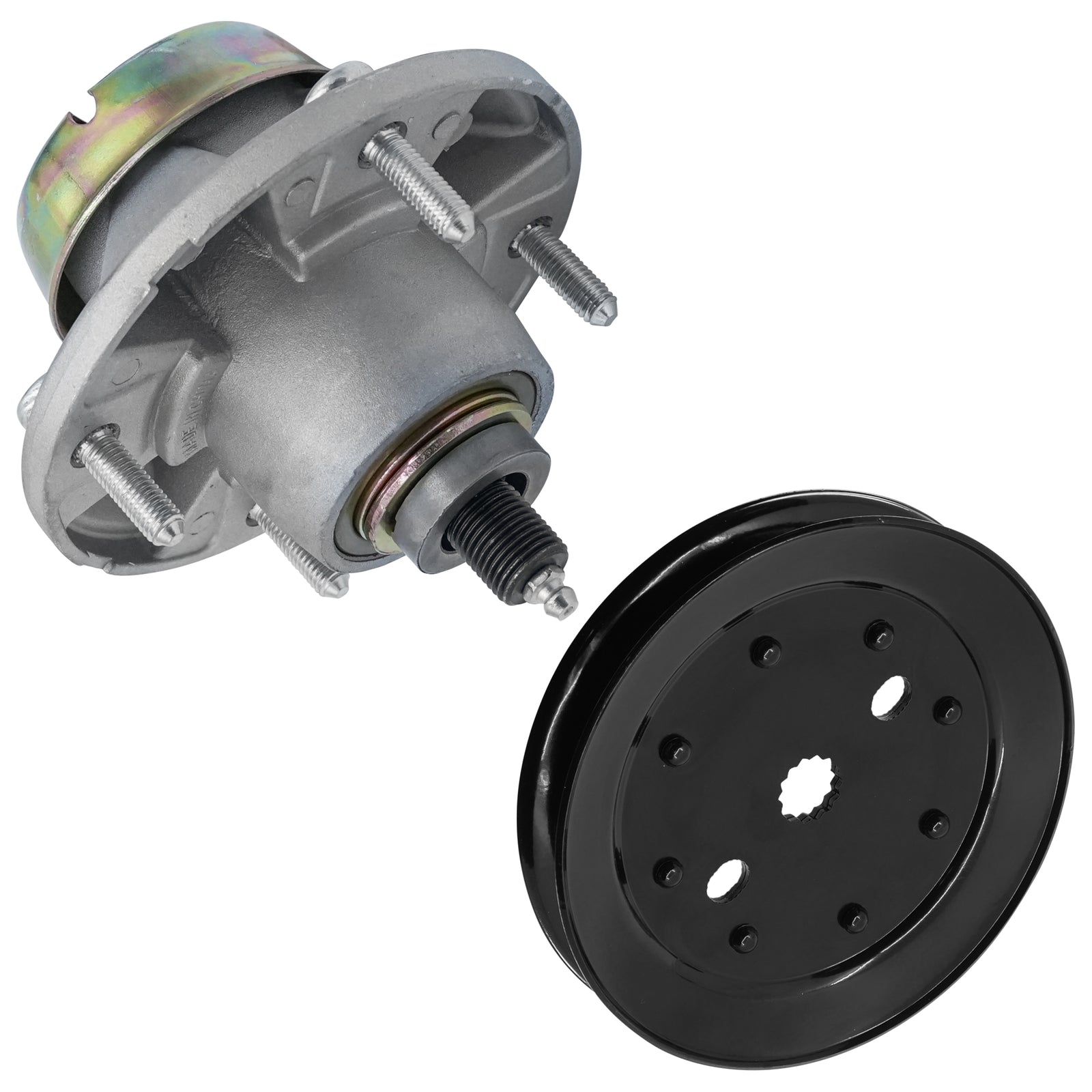 Blade Spindle Assembly with Pulley Replacement for John Deere 2210 4010 (1974–2010)