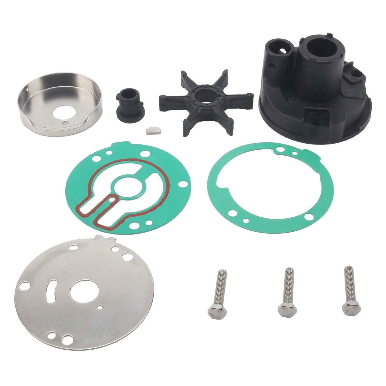Water Pump Repair Kit for Mercury 20 25 28 30 HP Outboard (47-97793M, 18-3426)