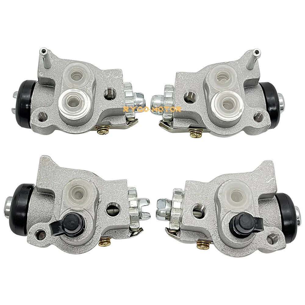 Set of 4 Front Brake Wheel Cylinders for Honda TRX350 TRX350D (1986–1989)