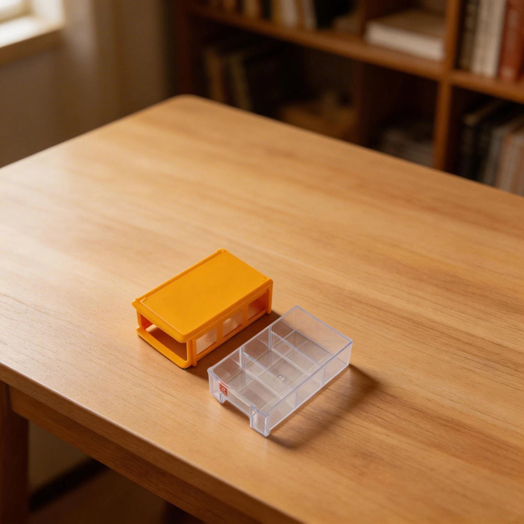 2X Stackable Plastic Storage Boxes for Hardware and Small Parts