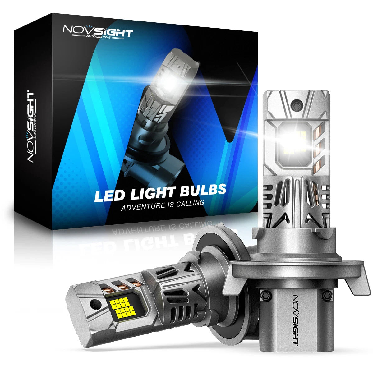 2X H13 LED Headlight Bulbs for 2000LM 90W