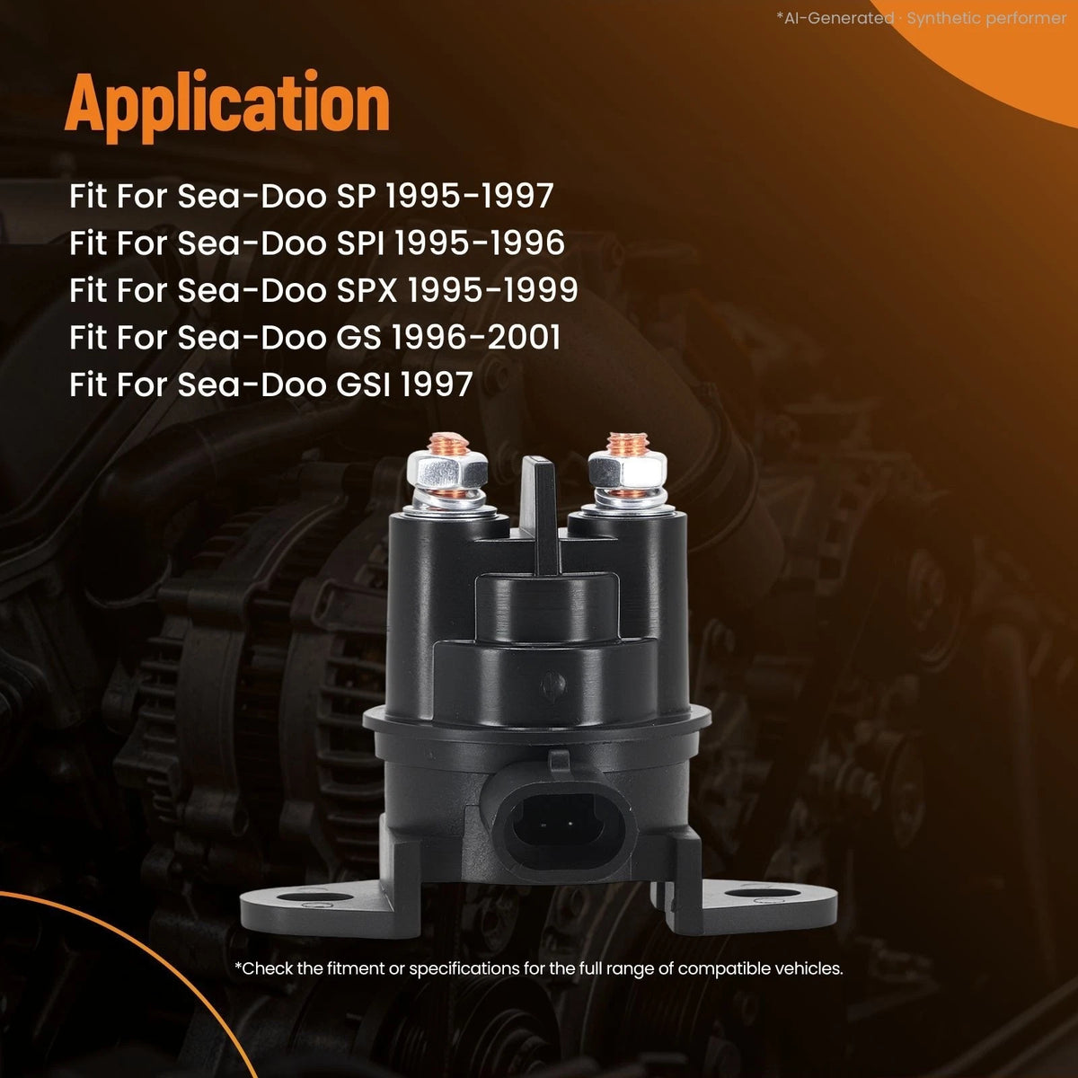 Starter Relay for Sea-Doo SP SPI SPX GS GSI (1995–1997) 278001802