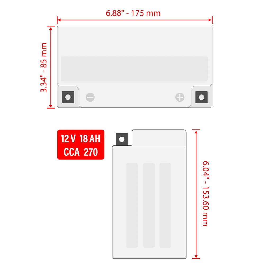 AGM Battery for Seadoo Explorer (1995–1997, 2002)