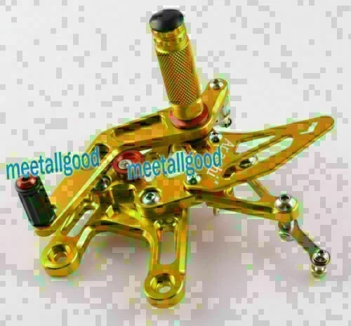 Gold Rearset Set for Kawasaki Ninja ZX10R (2011–2015)
