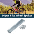 Bicycle Spokes Nipple Set 45 Steel 13G 215mm Galvanized Universal