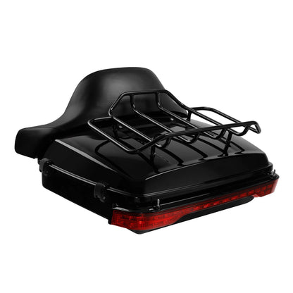 Chopped Trunk Pad Luggage Rack Light for Harley Touring Road Glide (2014–2026)