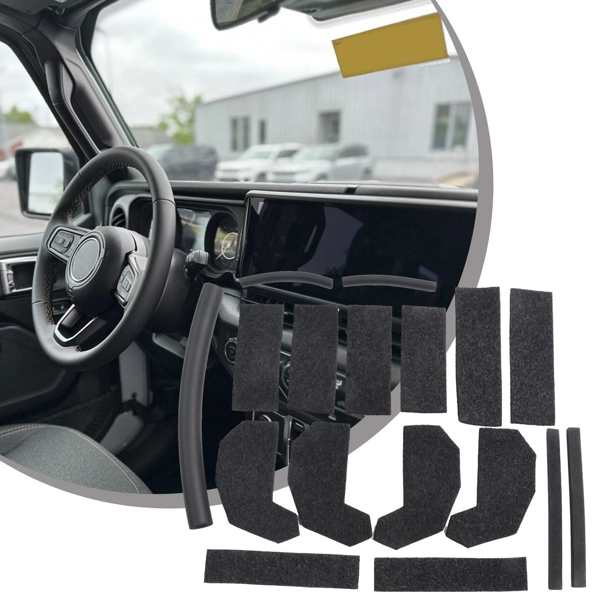 Hardtop Headliner Roof Seal Kit for Jeep Wrangler JK (2007–2018)