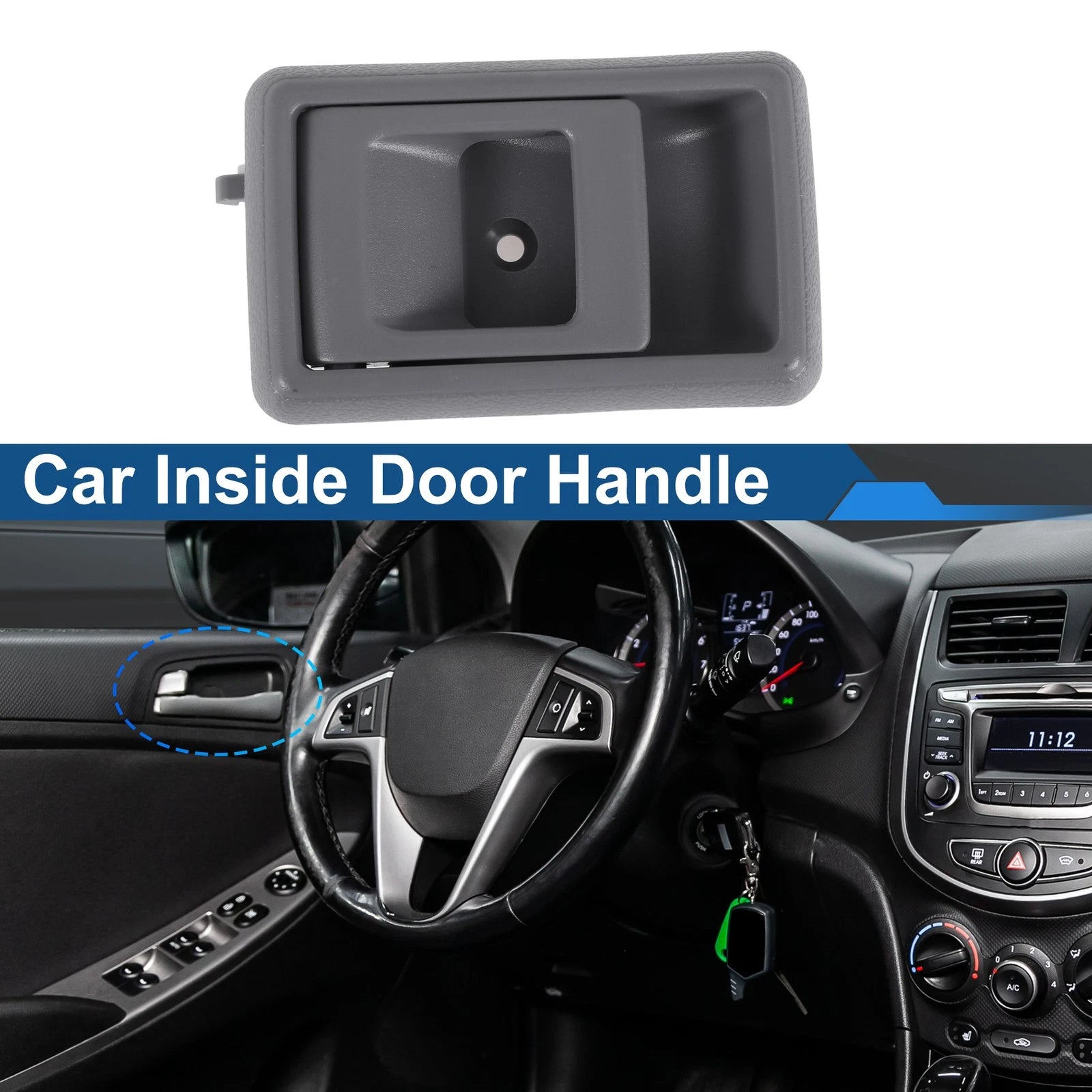 Front Passenger Side Interior Door Handle Replacement for Toyota 4Runner (1989–1995)