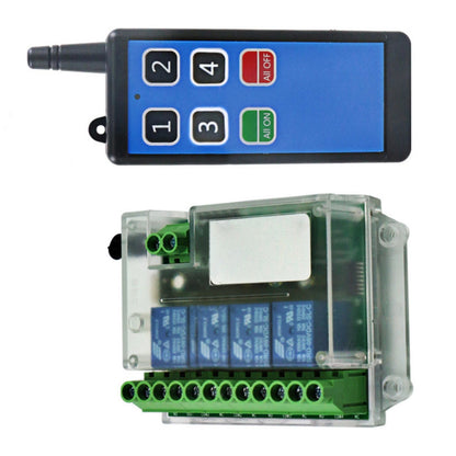 433MHz 4-Channel Remote Control Relay Module Universal