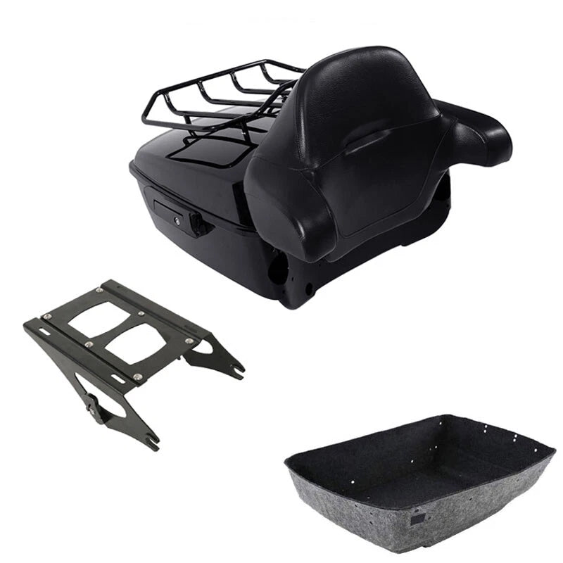Trunk Backrest Pad Mount Rack for Harley Electra Glide (2014–2026)