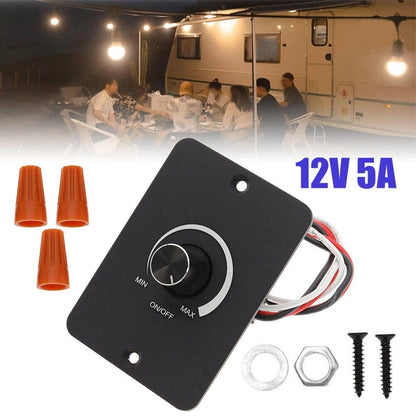 DC12V Dimmer Switch 5A for Caravans and Vehicles