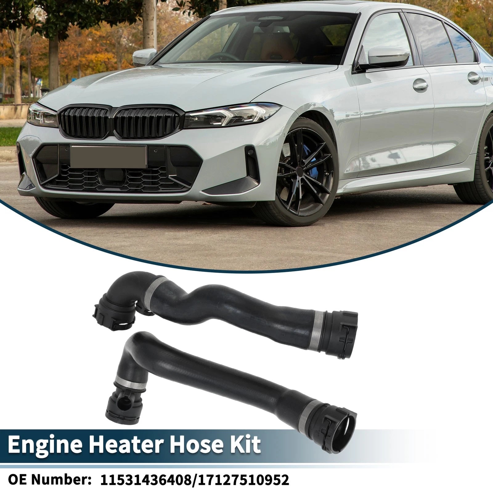 Engine Radiator Coolant Hose Set for BMW 323i (1997–2006)