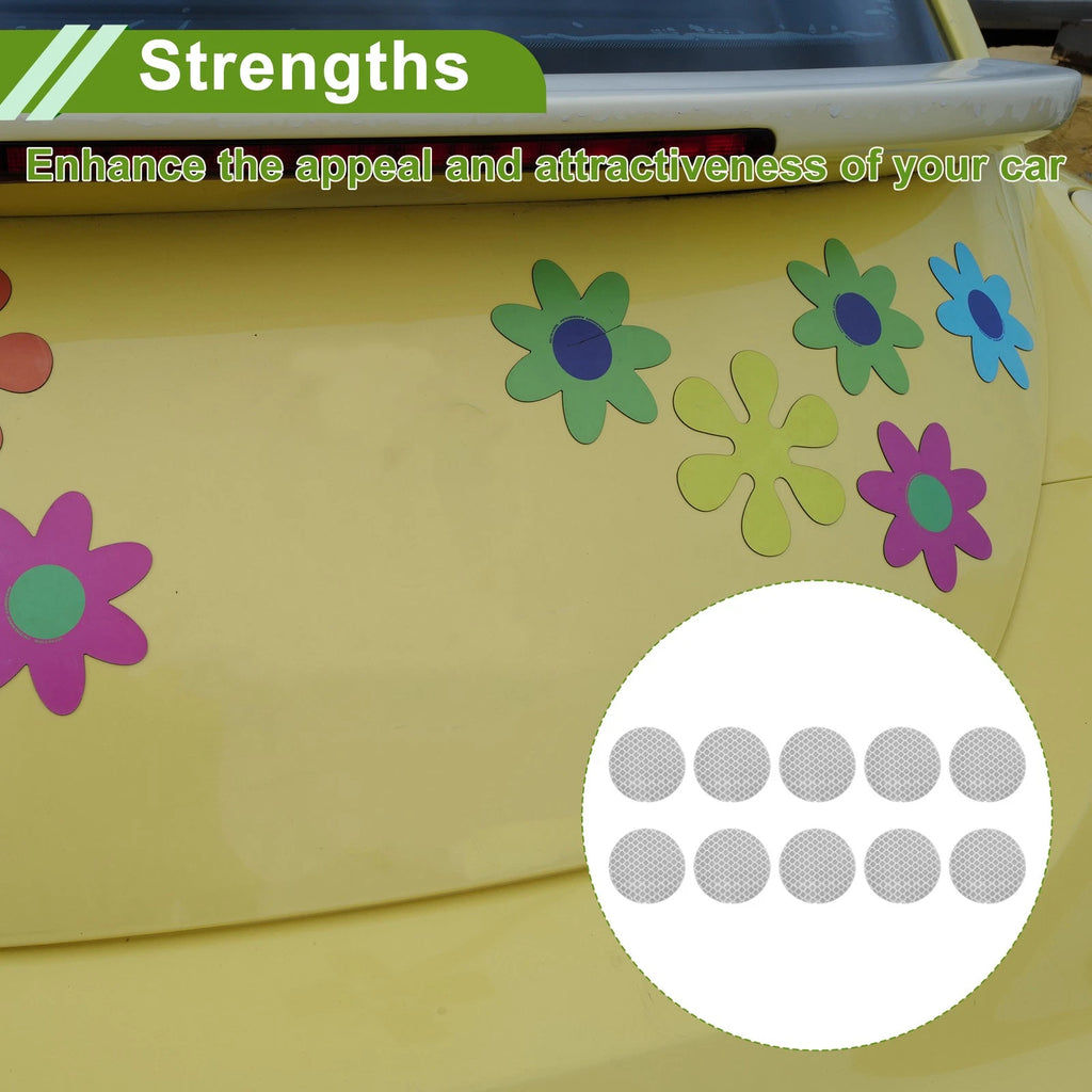 Reflective Bumper Decal for - Silver Tone Rhombus