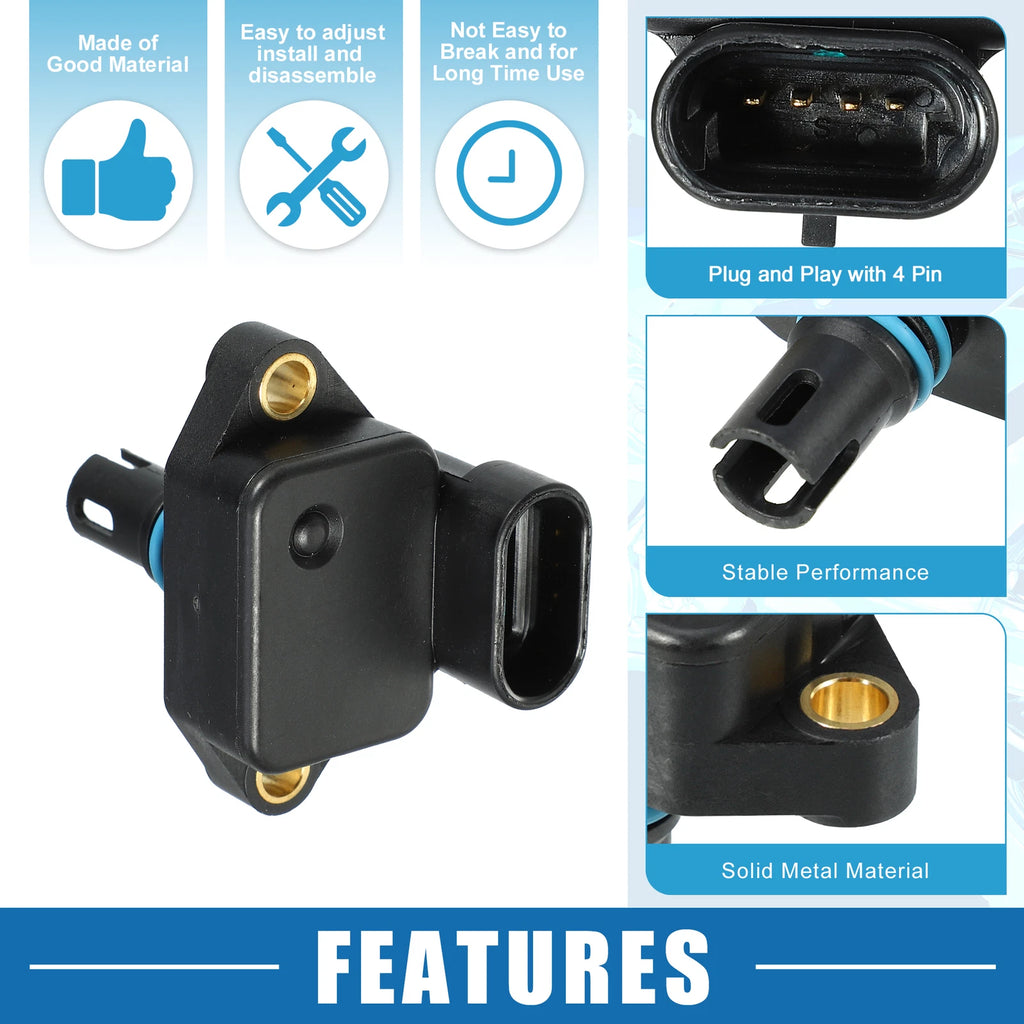 Manifold Absolute Pressure Sensor No. 12140872648 for Mini Cooper (2002–2006)