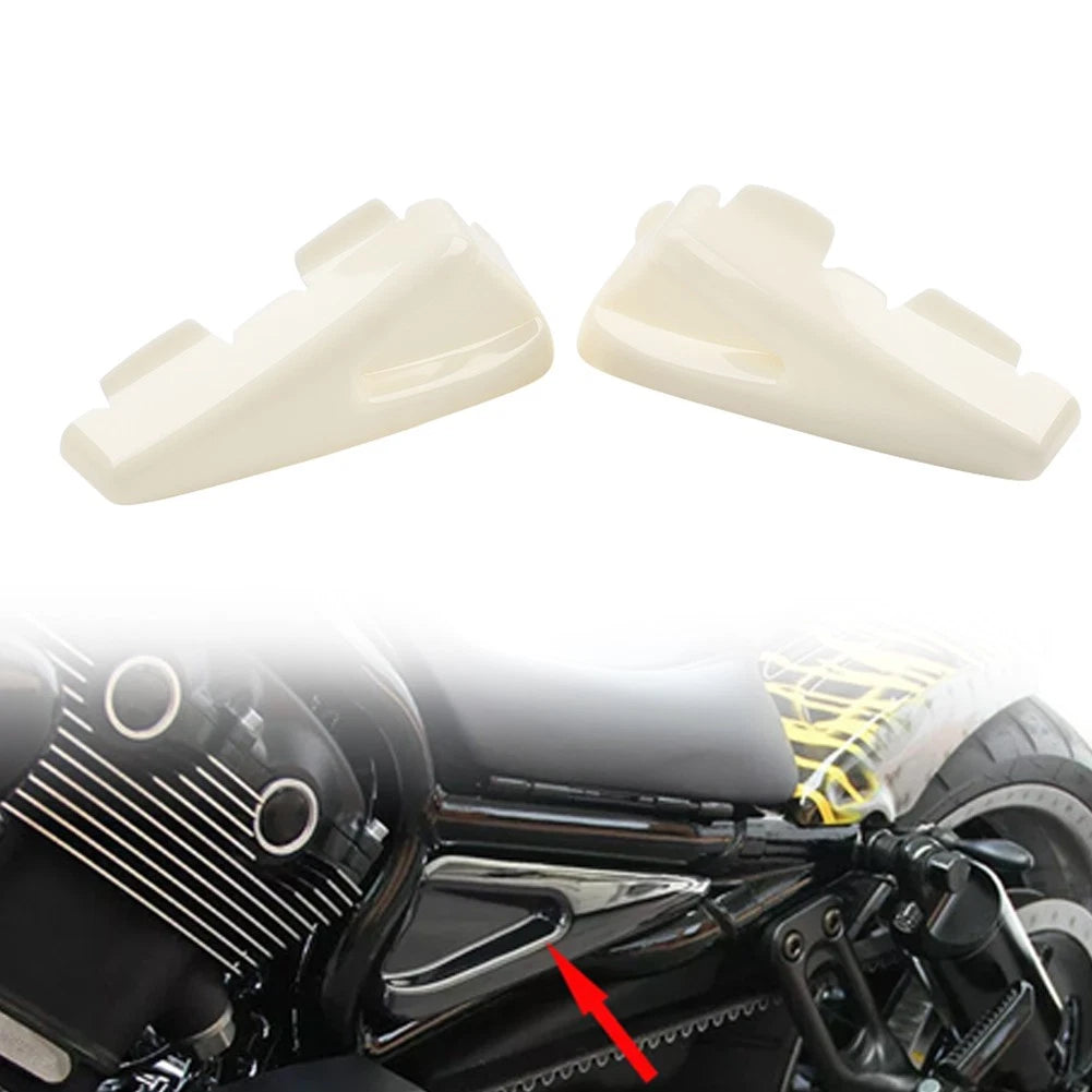 White Side Frame Tank Covers for Harley V-Rod Muscle (2009–2017) Night Rod (2007–2011)