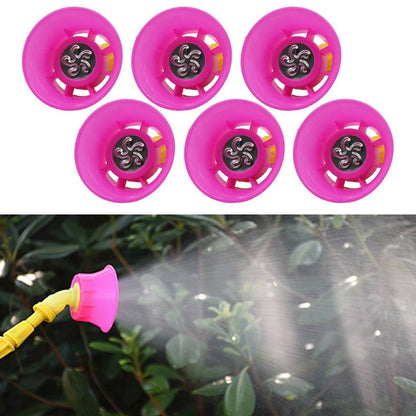 Set of 6 Plastic Adjustable Spray Nozzles for Garden Weeding