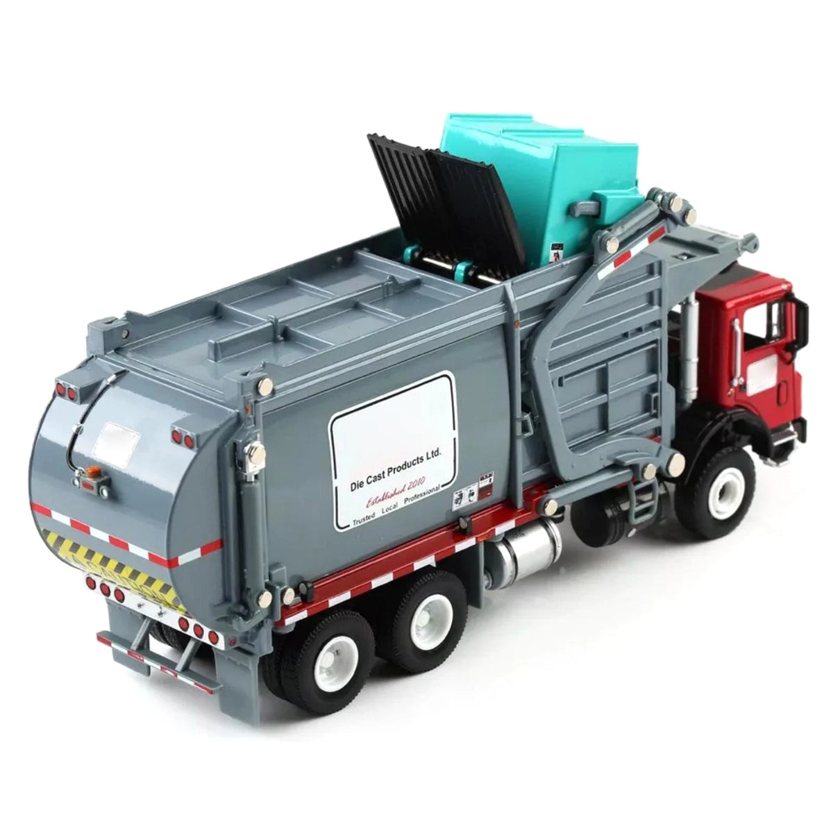 1/24 Scale Diecast Garbage Truck Model for Transporter Collection